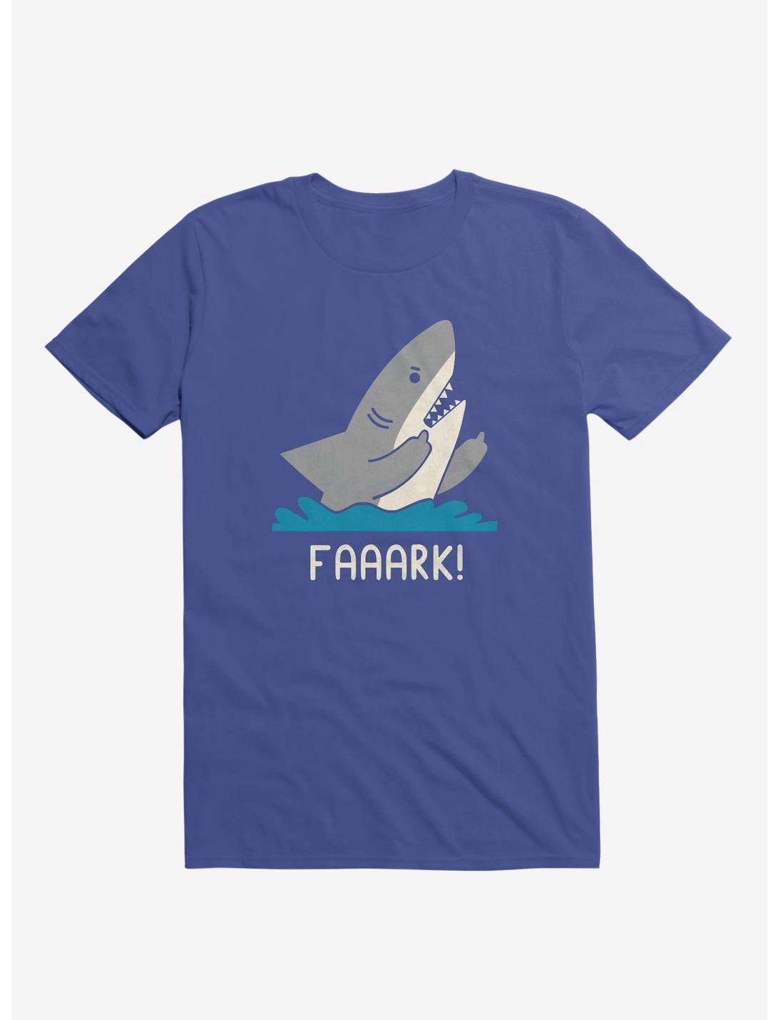 Moody Shark Faaark! Royal Blue T-Shirt