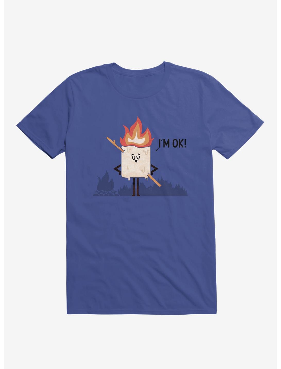 I'm OK! Campfire S'more Royal Blue T-Shirt