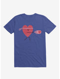 Power Of Love Heart Royal Blue T-Shirt