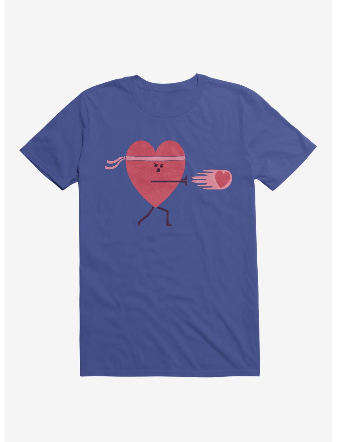 Power Of Love Heart Royal Blue T-Shirt