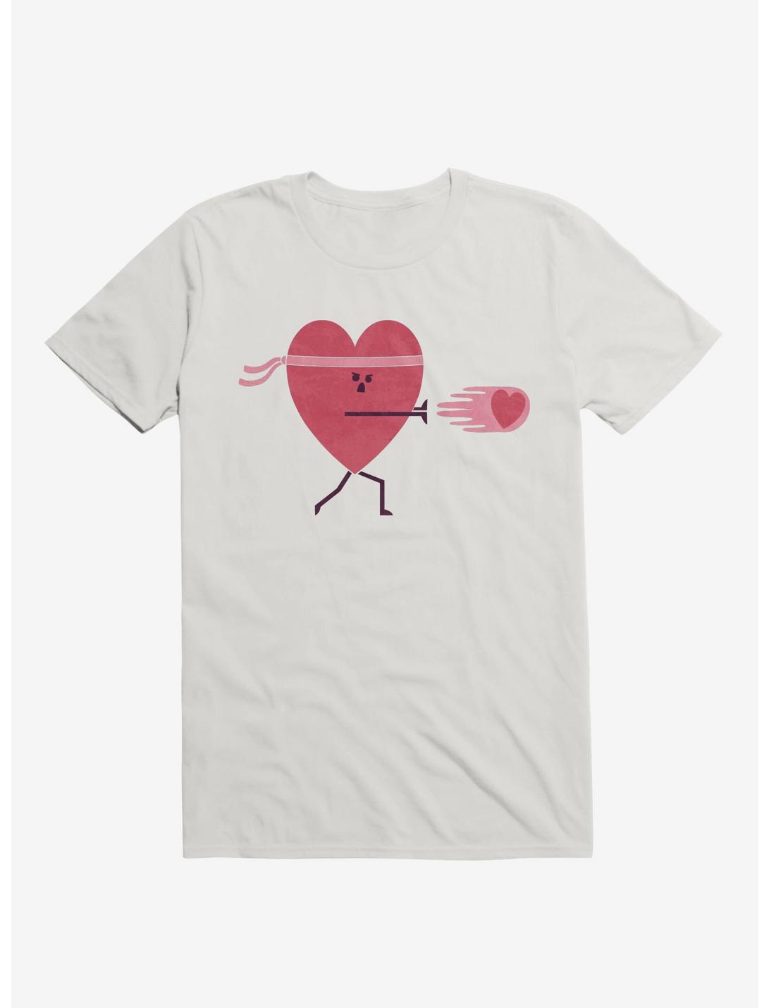 Power Of Love Heart White T-Shirt