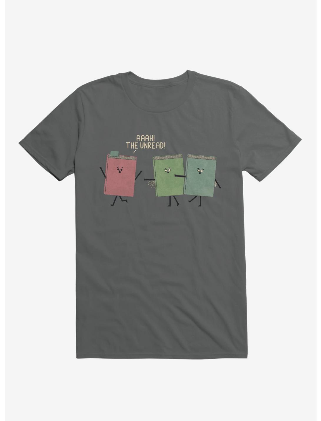 Aaah! The Unread! Running Books Charcoal Grey T-Shirt