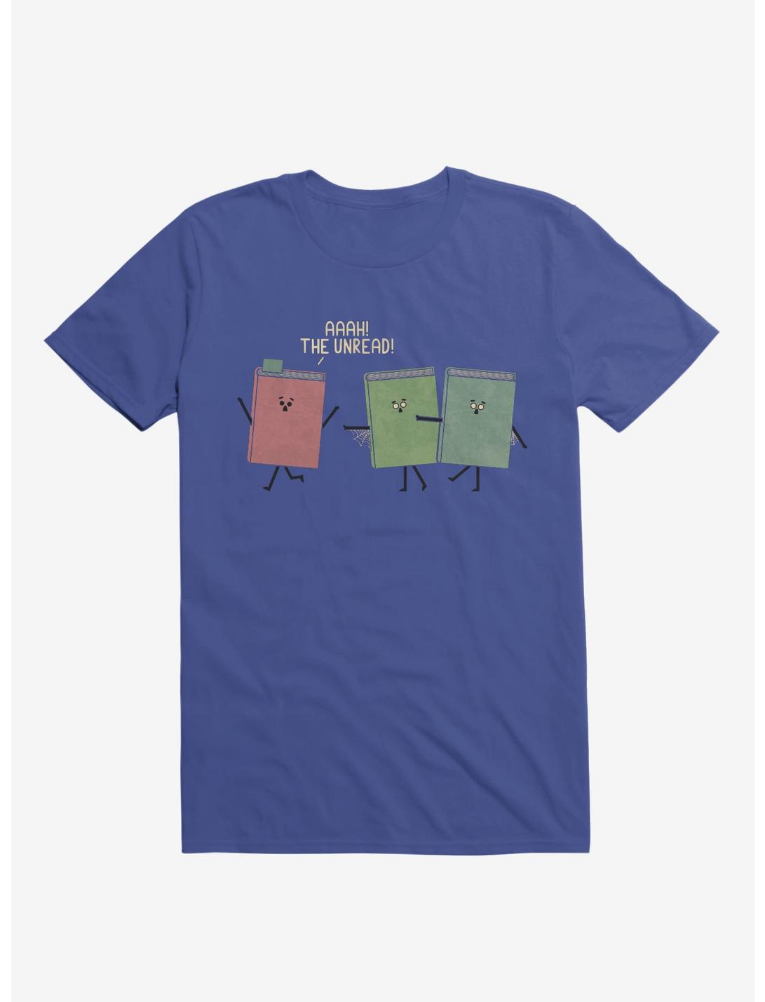 Aaah! The Unread! Running Books Royal Blue T-Shirt