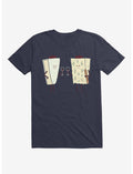 Frencheeses Cheeses Drinking Wine Navy Blue T-Shirt