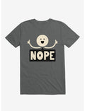 Thumbs Up Face Nope Sign Charcoal Grey T-Shirt