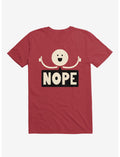 Thumbs Up Face Nope Sign Red T-Shirt