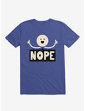 Thumbs Up Face Nope Sign Royal Blue T-Shirt
