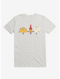 Taco, Hot Sauce, Toilet Paper Friends White T-Shirt