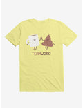 Teamwork Coffee And Poop Corn Silk Yellow T-Shirt