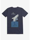 Bad Back Whale Oh! My Back! Navy Blue T-Shirt