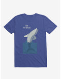 Bad Back Whale Oh! My Back! Royal Blue T-Shirt