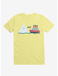 Iceberg Boop Ship Corn Silk Yellow T-Shirt