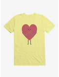 Heart Making Heart Hands Corn Silk Yellow T-Shirt
