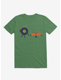 Dizzy Record With Record Player Irish Green T-Shirt