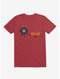 Dizzy Record With Record Player Red T-Shirt