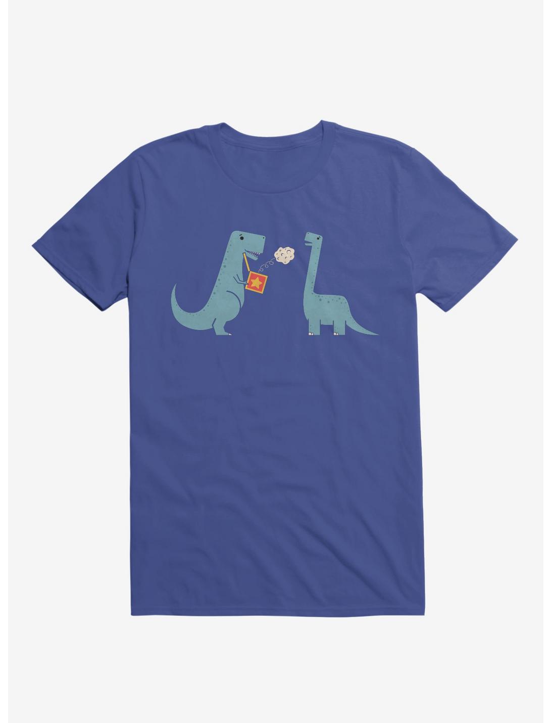 Meteor Jack In The Box Dinosaurs Royal Blue T-Shirt
