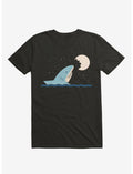 Shark Moon Bite Black T-Shirt
