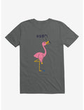 Ouch! Flamingo Charcoal Grey T-Shirt