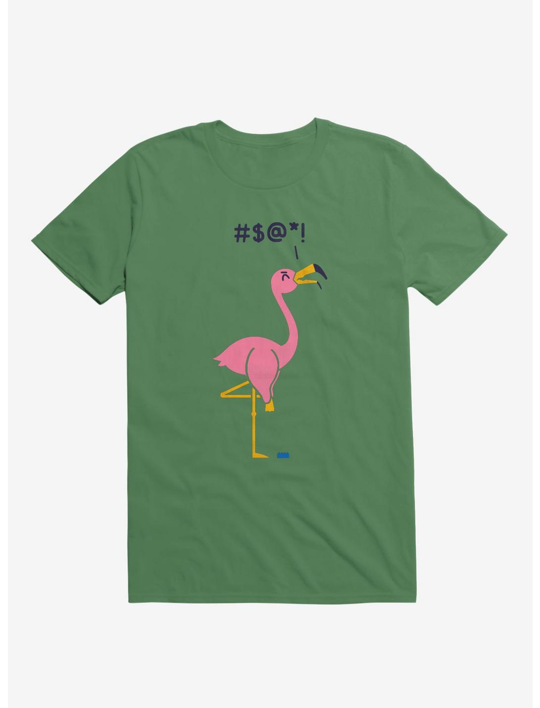 Ouch! Flamingo Irish Green T-Shirt