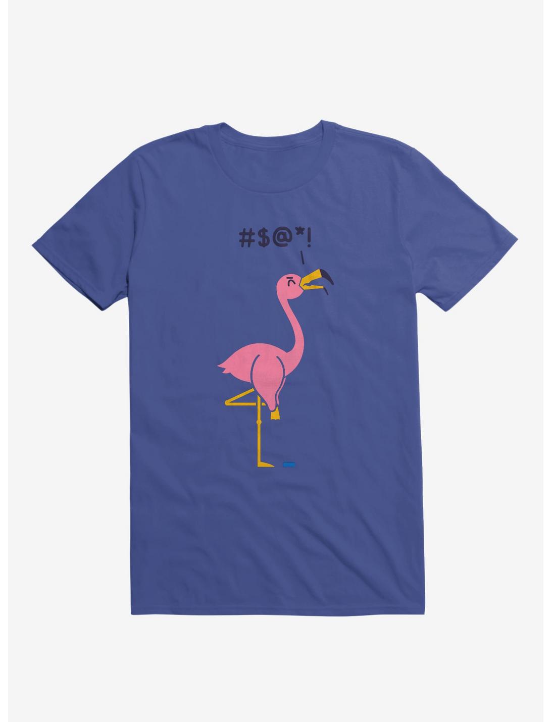 Ouch! Flamingo Royal Blue T-Shirt