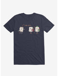 Turn Back Marshmallow Warning Navy Blue T-Shirt