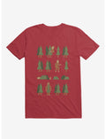 Bigfoot Forest Red T-Shirt