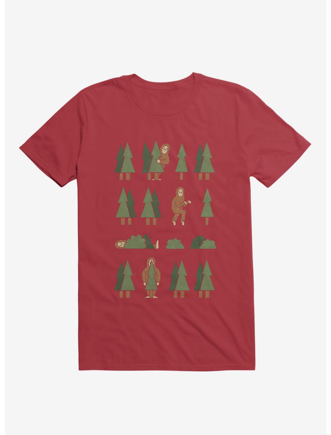 Bigfoot Forest Red T-Shirt