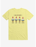 Gnow Your Gnomes Corn Silk Yellow T-Shirt