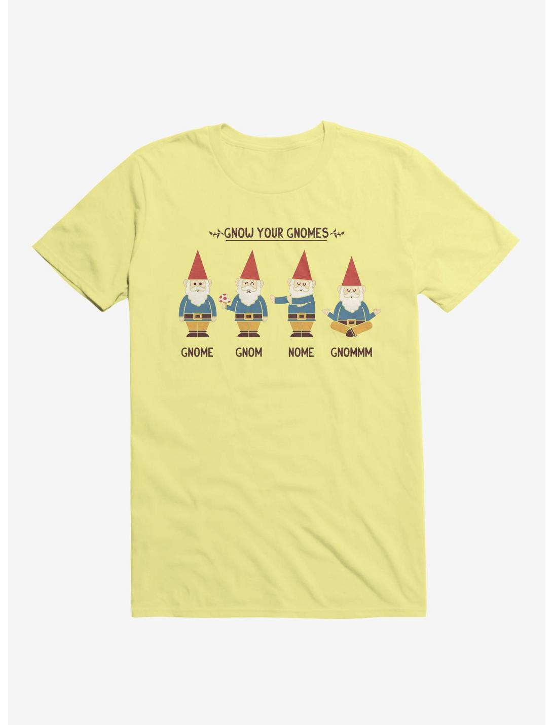 Gnow Your Gnomes Corn Silk Yellow T-Shirt