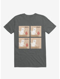 Purrhaps... Mischievous Cat Charcoal Grey T-Shirt