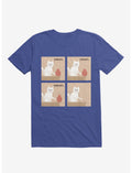 Purrhaps... Mischievous Cat Royal Blue T-Shirt