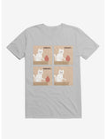 Purrhaps... Mischievous Cat Ice Grey T-Shirt