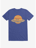Saturn Eating Sushi Royal Blue T-Shirt