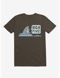 Shark High Five Brown T-Shirt