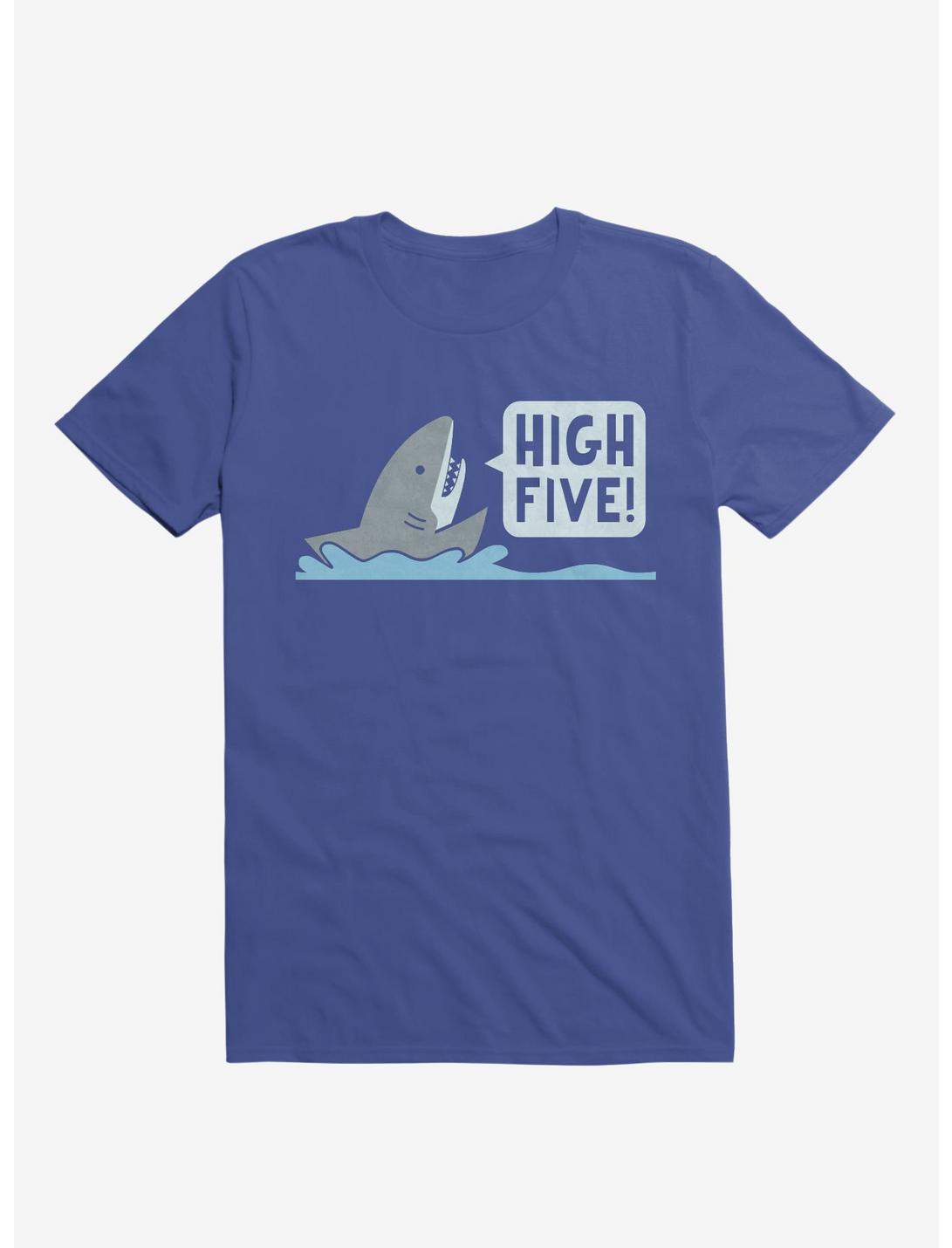 Shark High Five Royal Blue T-Shirt