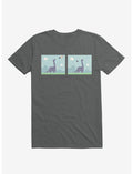 Dinosaur Meh-Teor Charcoal Grey T-Shirt