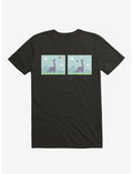 Dinosaur Meh-Teor Black T-Shirt