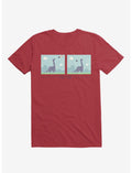 Dinosaur Meh-Teor Red T-Shirt