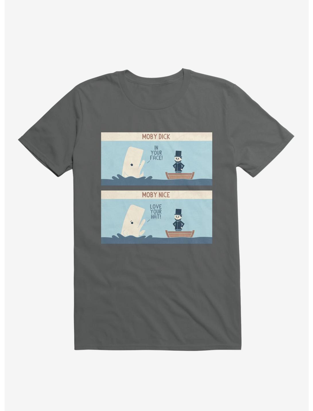 Moby Dick Moby Nice Charcoal Grey T-Shirt