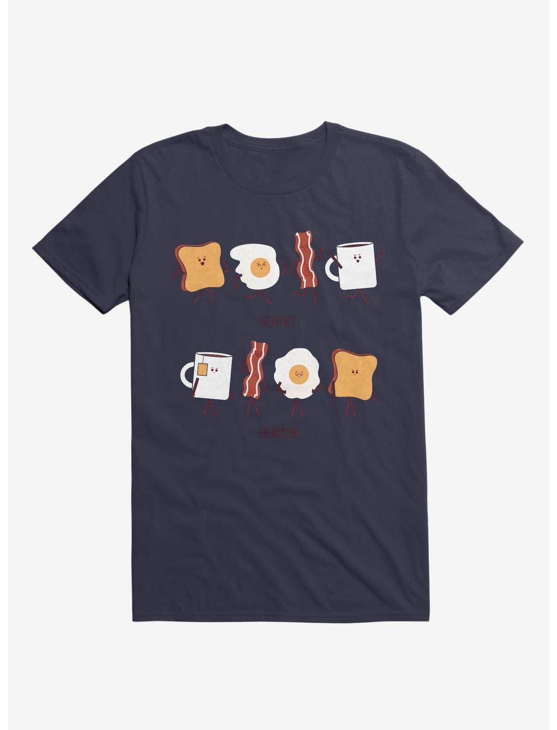 Opposites Breakfast Breakslow Navy Blue T-Shirt