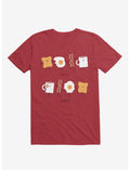 Opposites Breakfast Breakslow Red T-Shirt