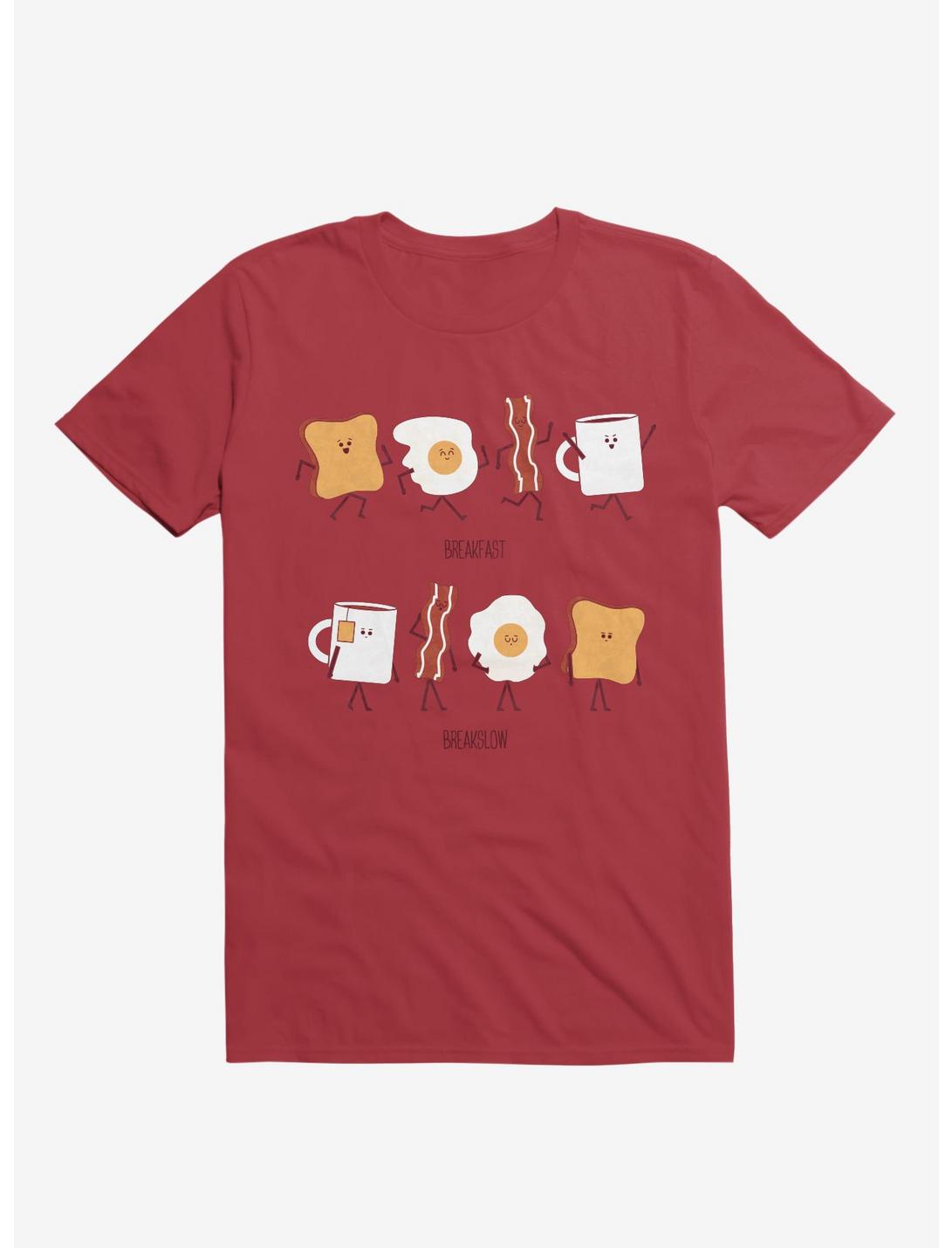 Opposites Breakfast Breakslow Red T-Shirt