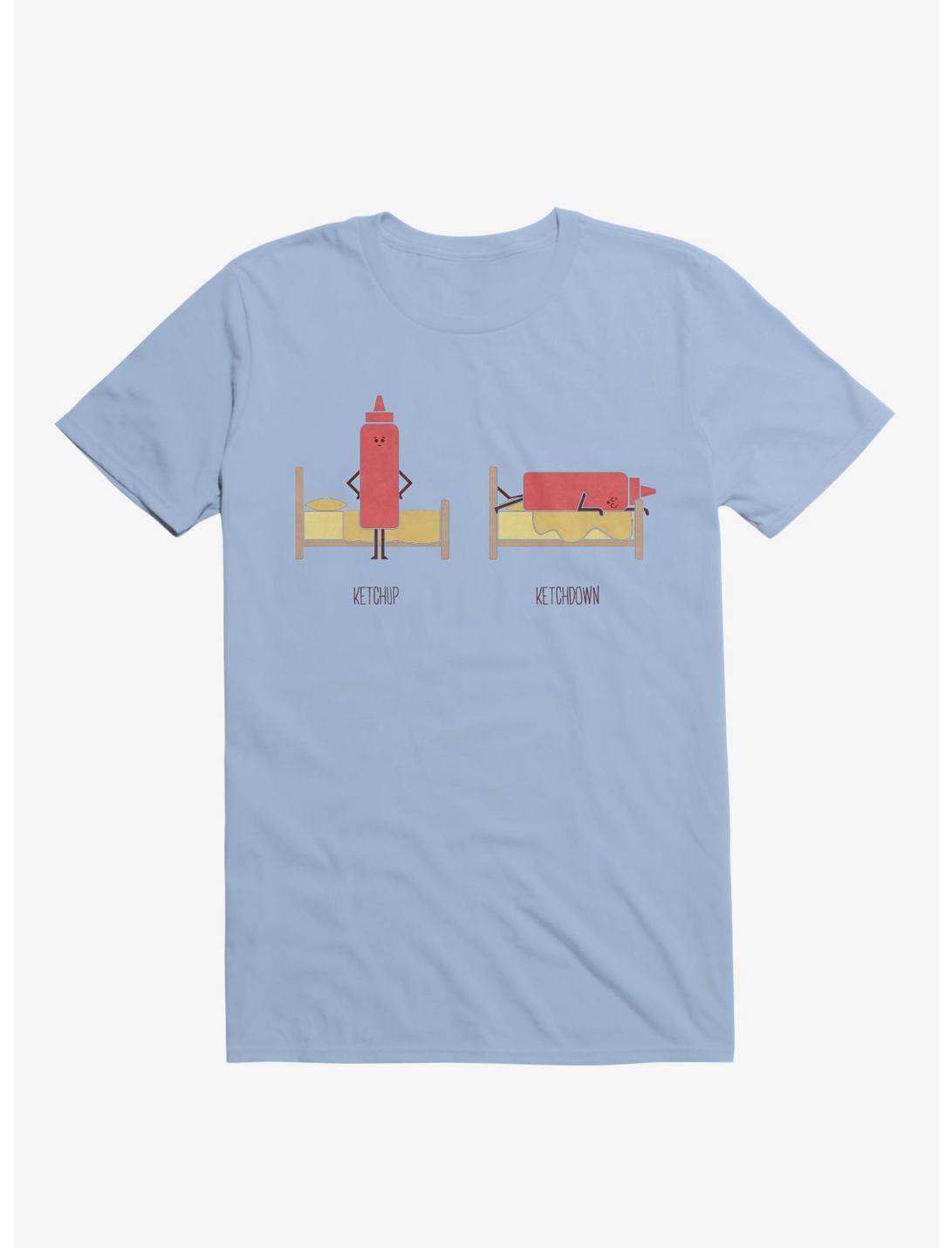 Opposites Ketchup Ketchdown Light Blue T-Shirt