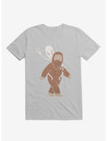 Alien And Sasquatch Piggyback Ice Grey T-Shirt