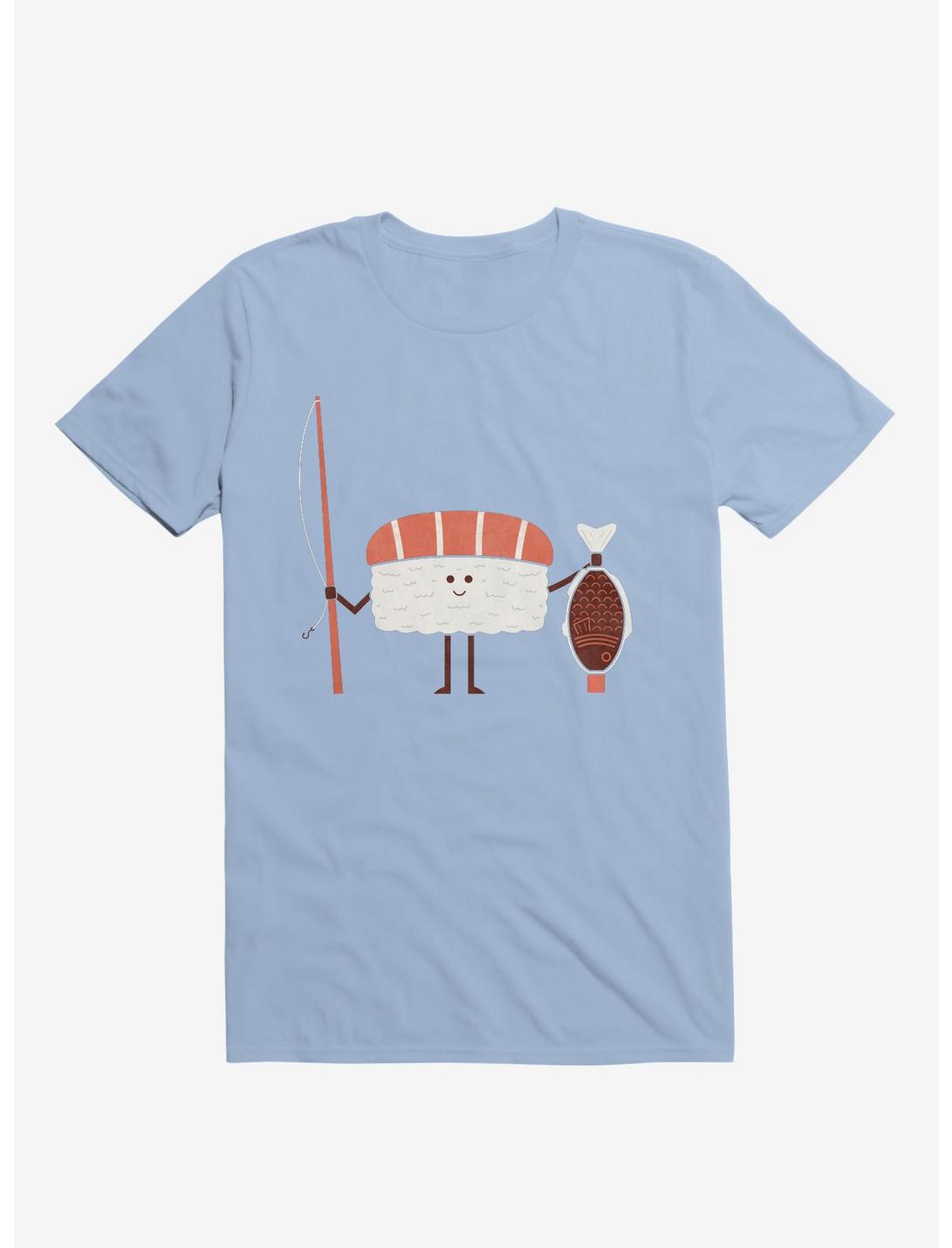 Sushi Catch Of The Day Light Blue T-Shirt