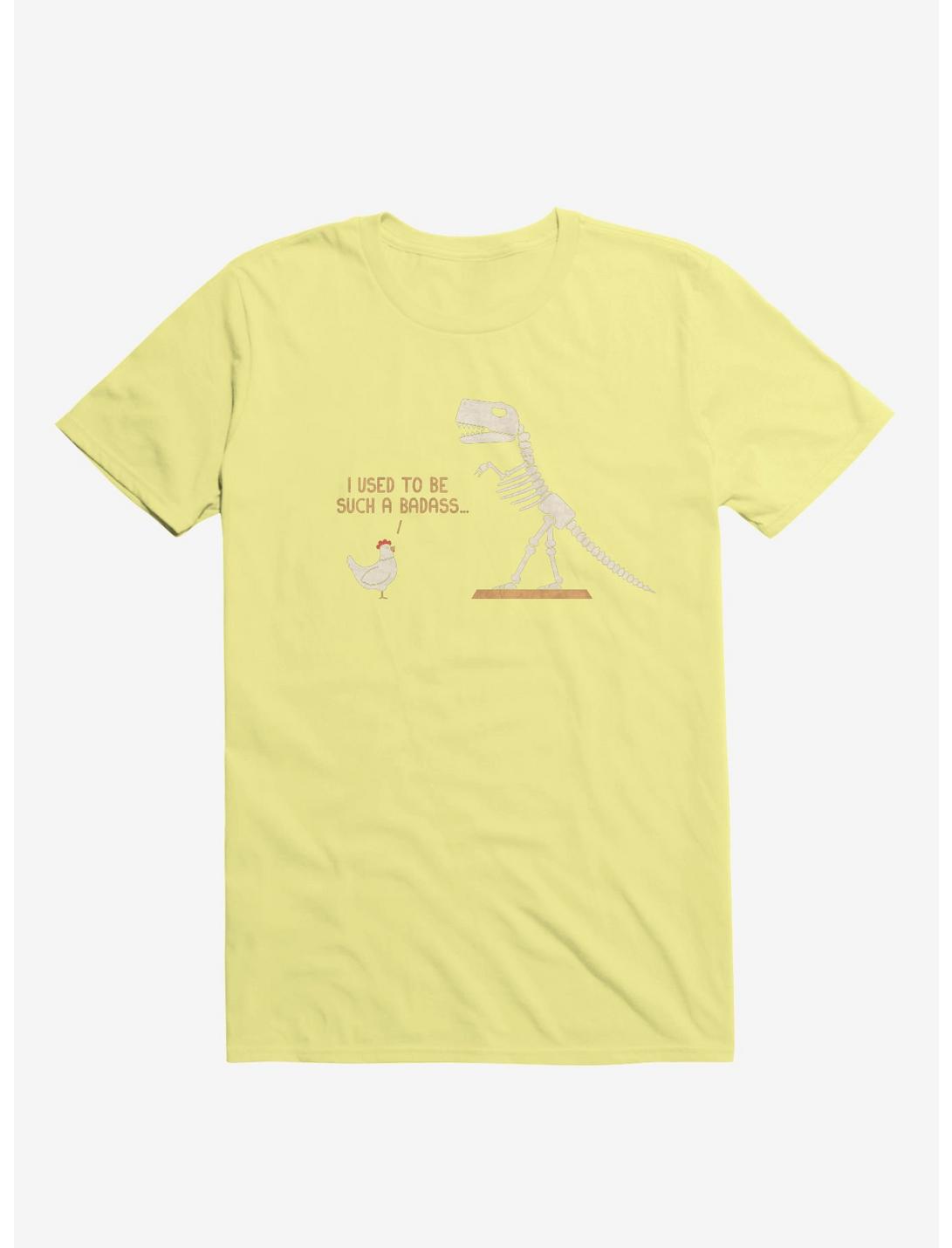 Chicken I Used To Be Bad... Corn Silk Yellow T-Shirt