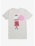 Bubblegum Blowing A Bubble White T-Shirt