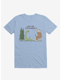 We're Into Cryptocurrency! Mythical Creatures Light Blue T-Shirt