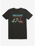 Fact Dinosaurs They'd Probably Kill You! Black T-Shirt