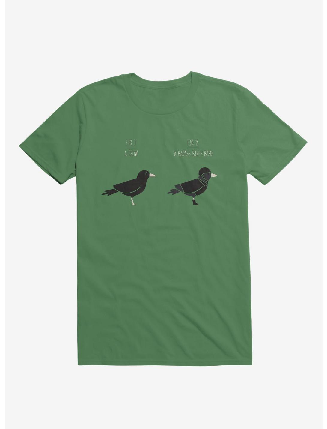 Know Your Birds A Crow Or Biker Bird Irish Green T-Shirt